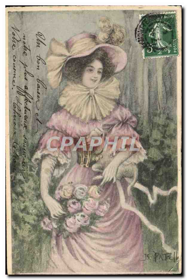 CPA Fantaisie Illustrateur Femme