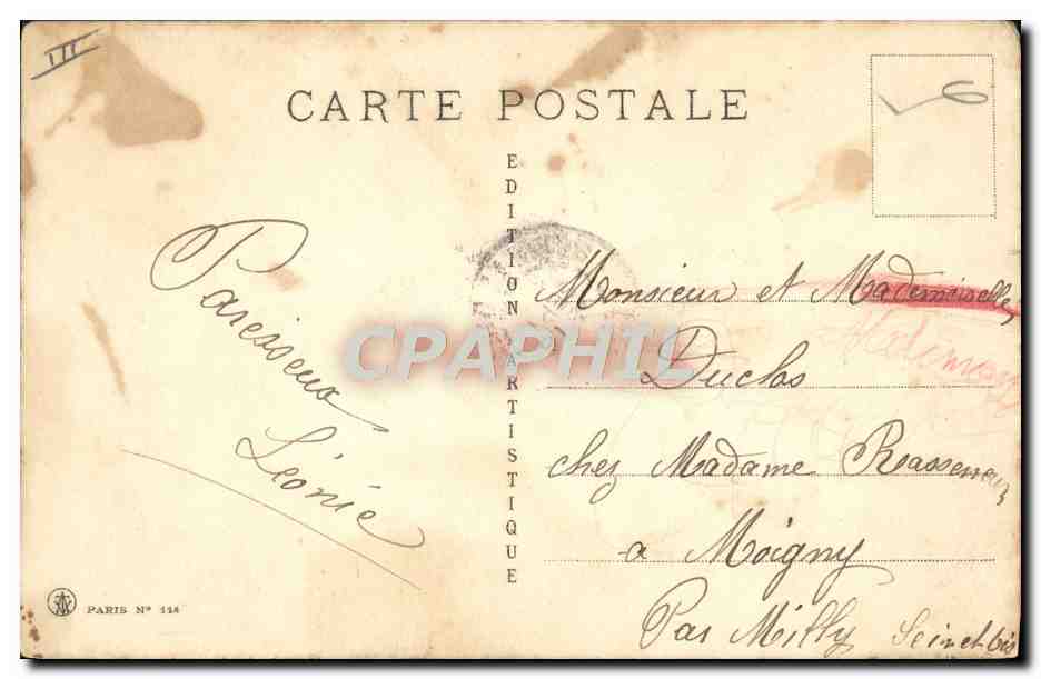 CPA Fantaisie Illustrateur Femme Bleriot  — Rückseite