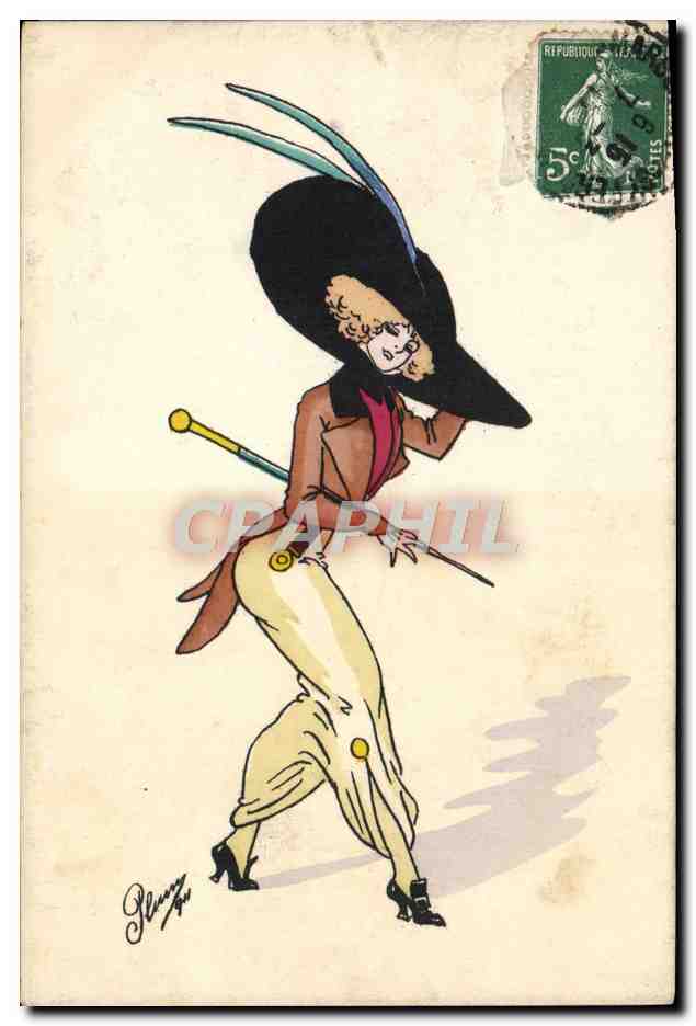 CPA Fantaisie Illustrateur Femme