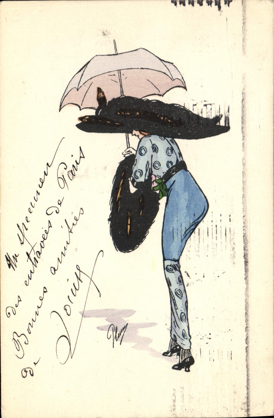 CPA Fantaisie Illustrateur Femme