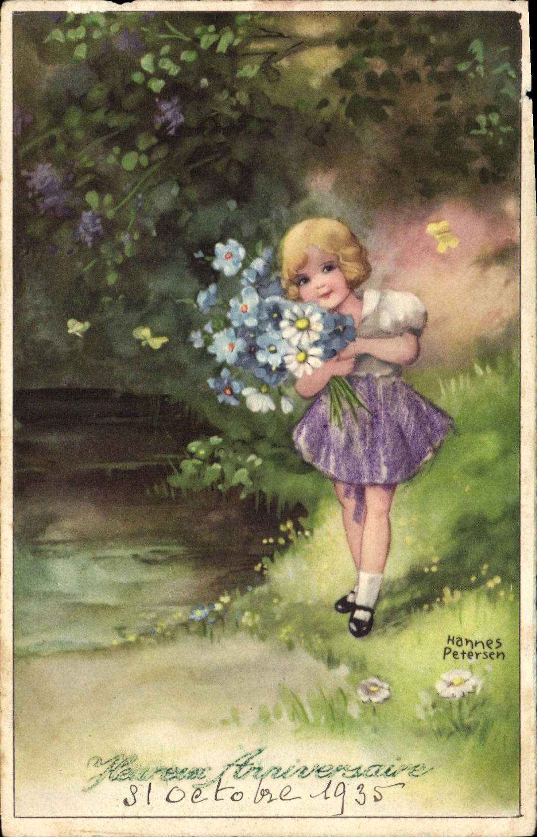 CPA Fantaisie Illustrateur Enfant Hannes Petersen