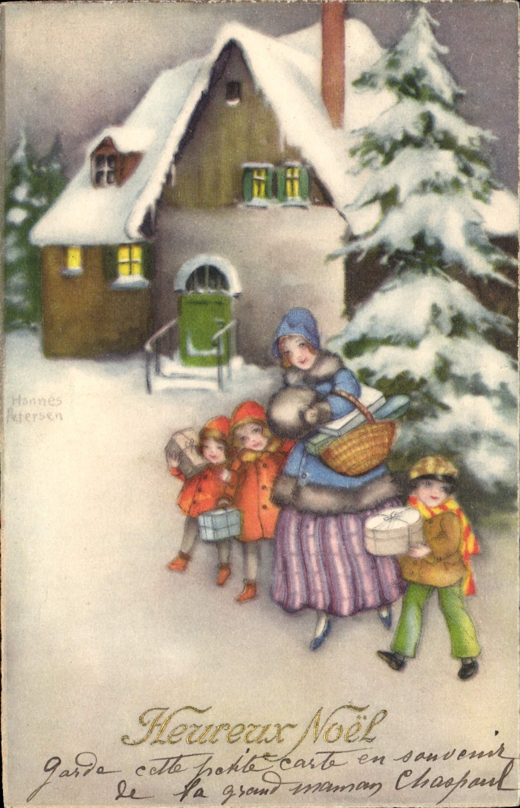CPA Fantaisie Illustrateur Femme Enfants