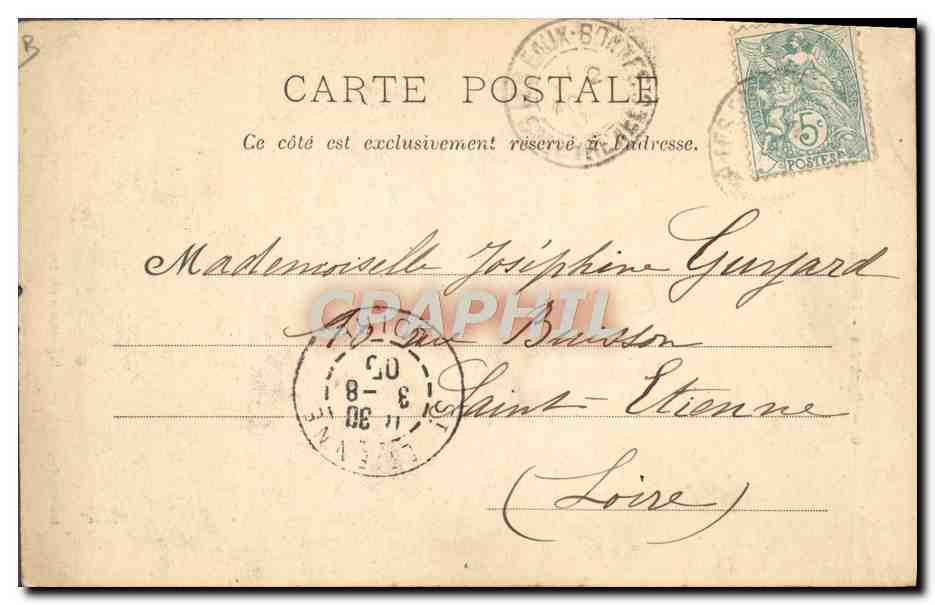 CPA Folklore Pyrenees Femme Paysanne de Laruns  — Verso