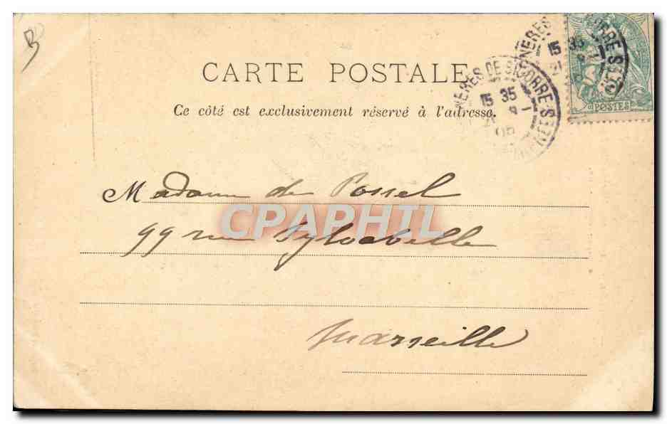 CPA Folklore Pyrenees Cacarotte Marchande de poissons a Saint Jean de Luz  — Verso