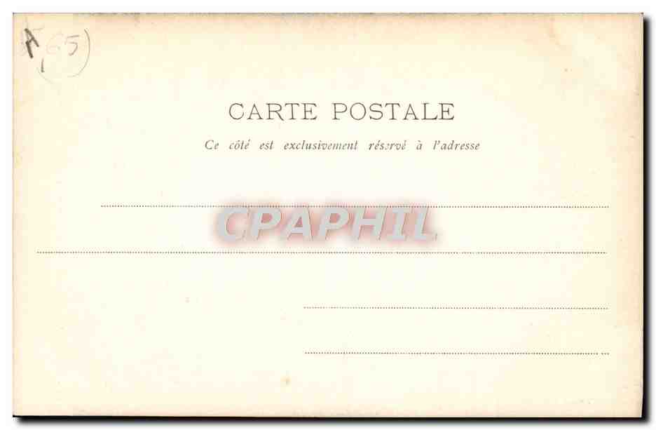 CPA Folklore Costumes du pays Hommes et femme de Bagneres au marche Gorse  — Verso