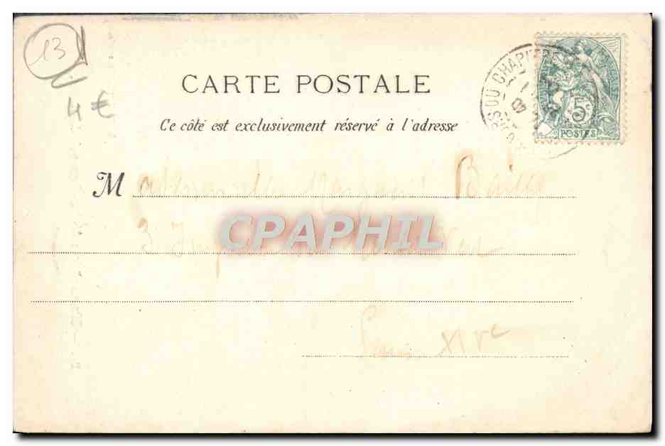 CPA Marseille Notre Dame de la Garde — Rückseite