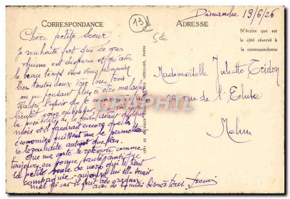 CPA Marseille La Cathedrale Et Le Fort Saint Jean — Rückseite