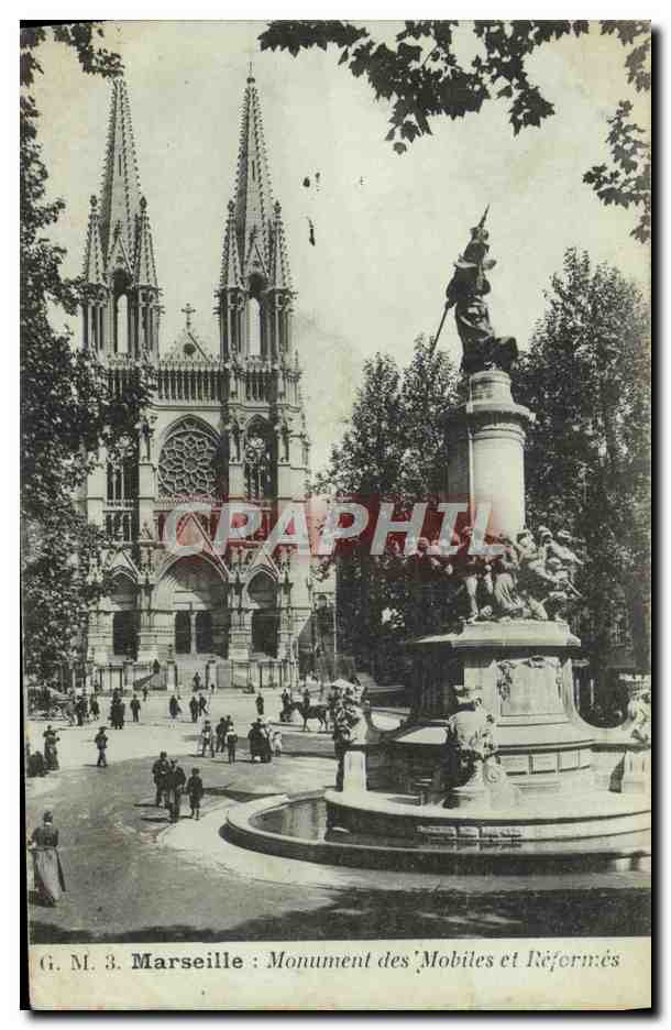 CPA Marseille Monument des Mobiles et Reformes