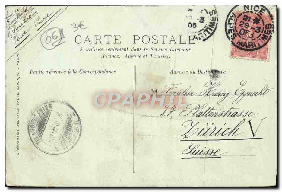 CPA Villefranche L'Escadre Bateaux — Rückseite