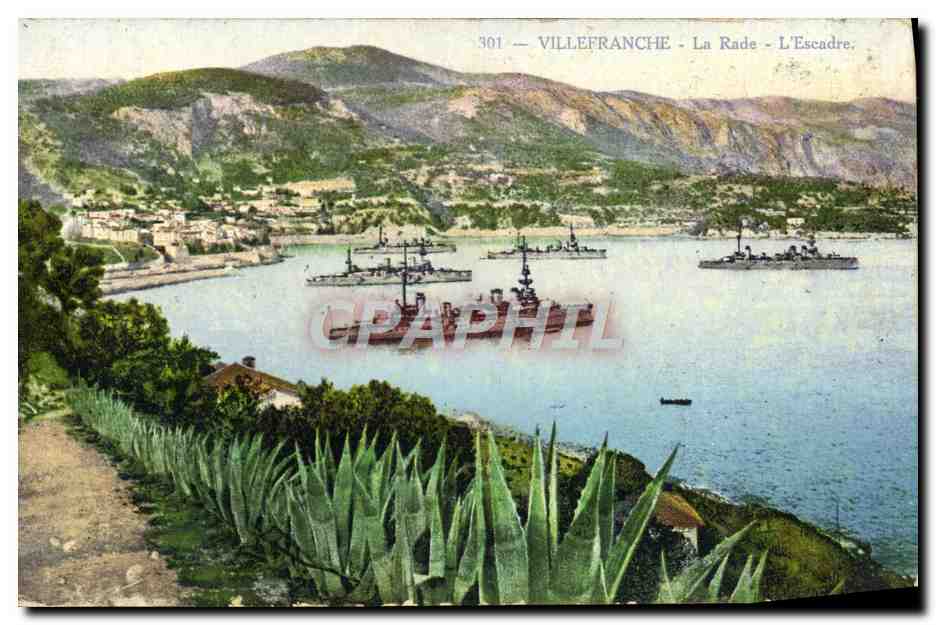 CPA Villefranche La Rade L'escadre Bateaux