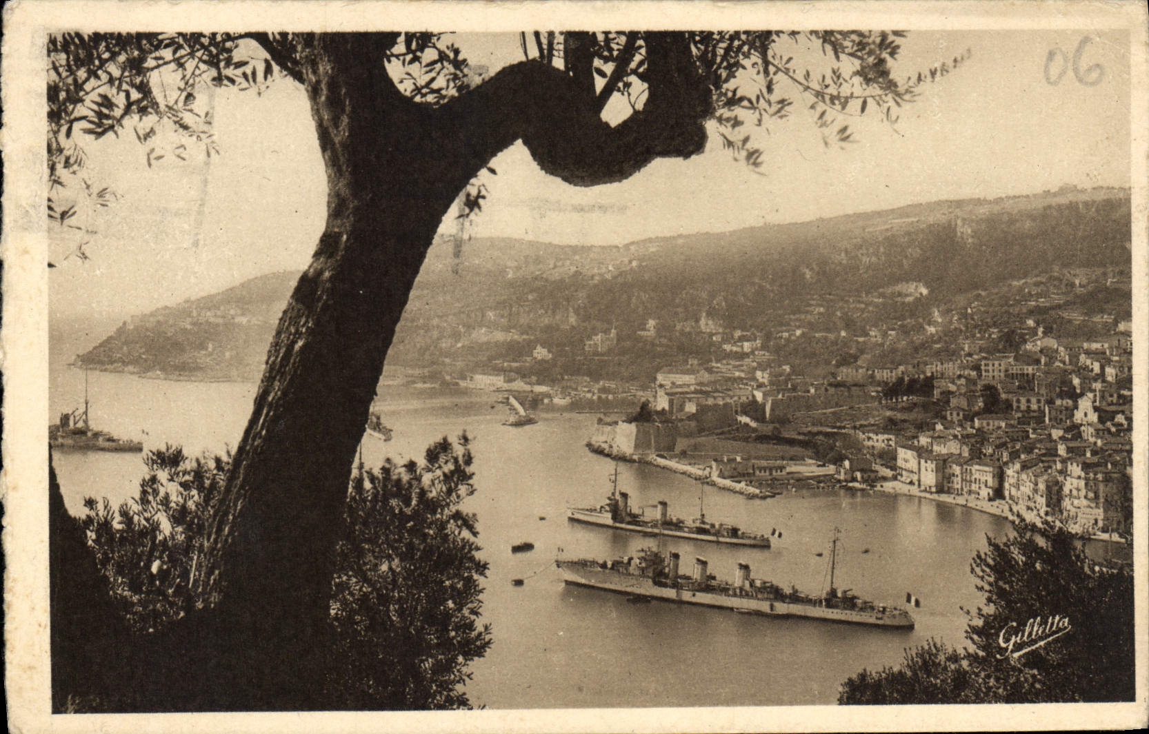 Villefranche-sur-Mer — vue de l'escadre — Gilletta, n°06