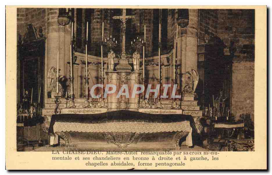 CPA La Chaise Dieu Maitre autel 