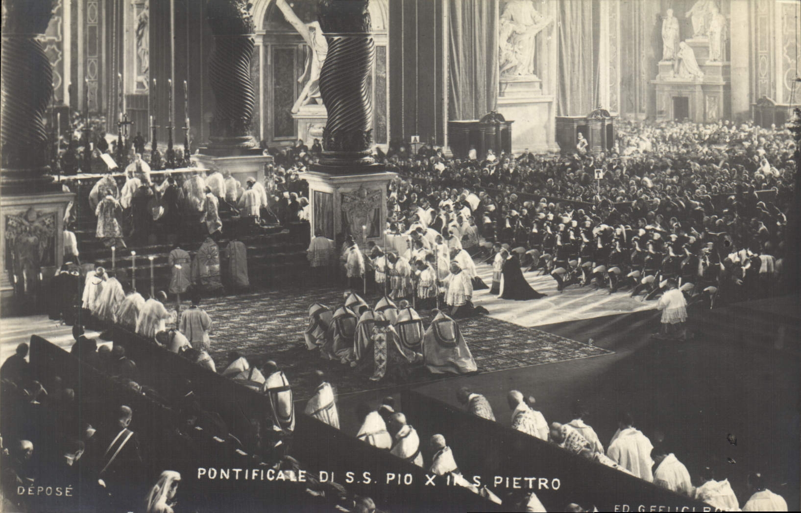 CPA Pontificale di SS Pio X il S pietro 