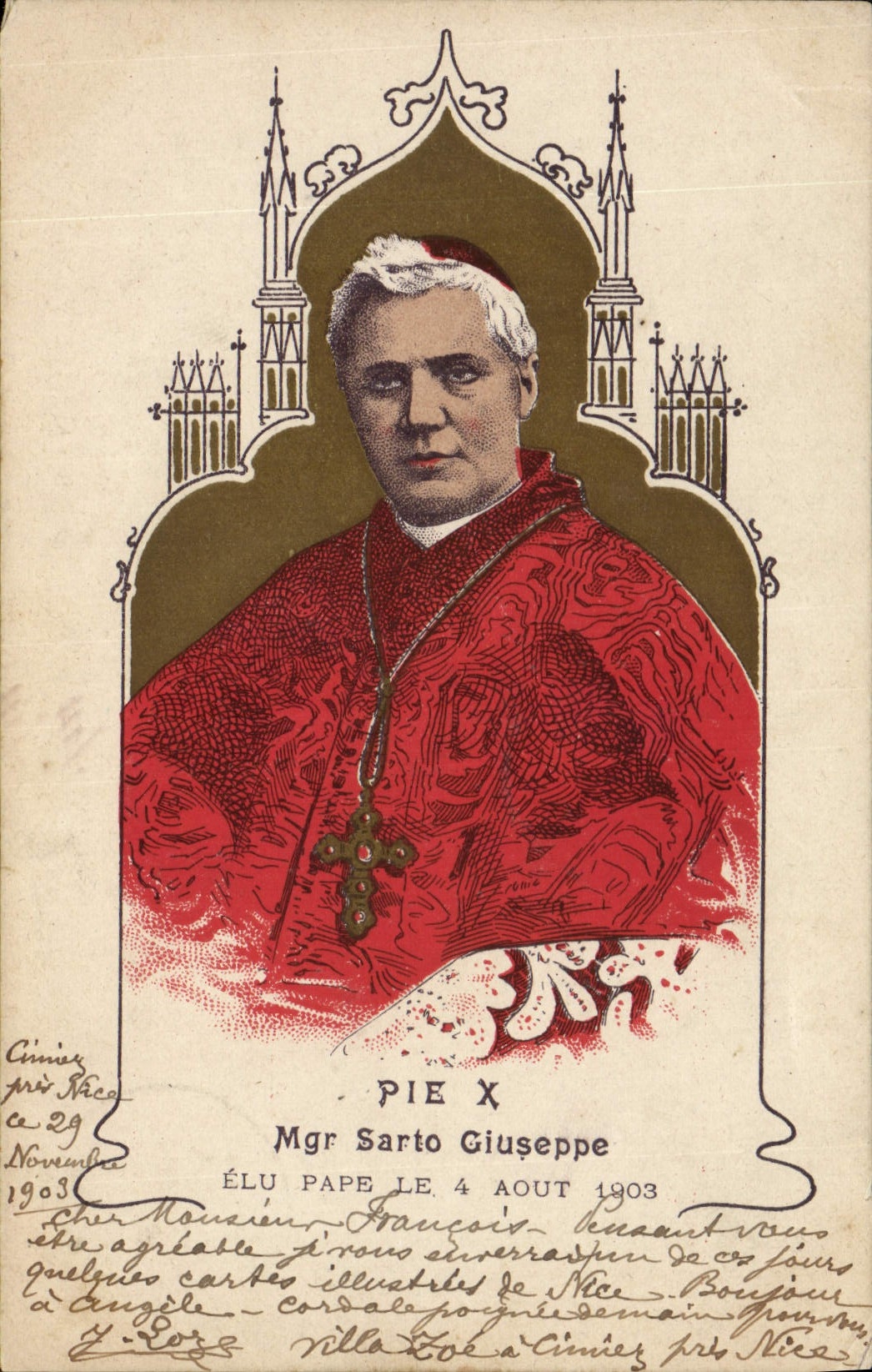 CPA Pape Pie X Mgr Sarto Giuseppe