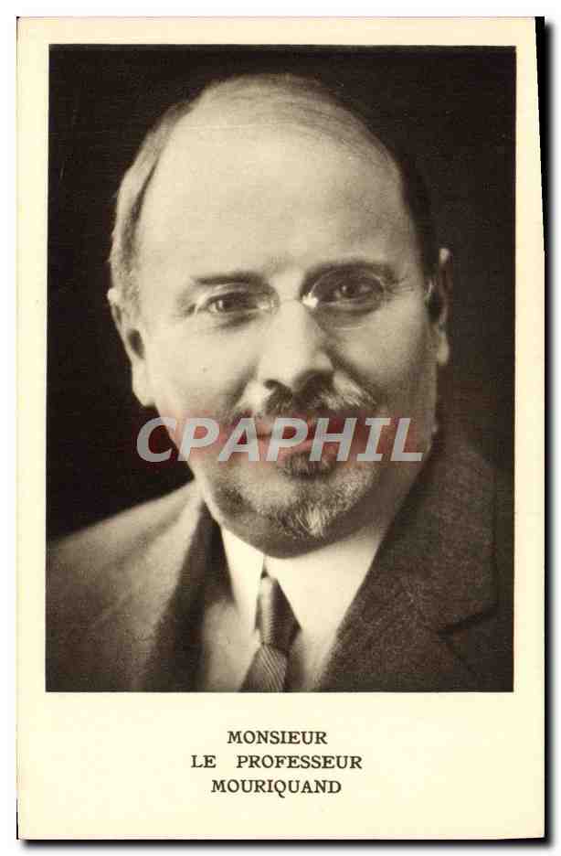 Le Professeur Mouriquand — portrait — CPAPHIL