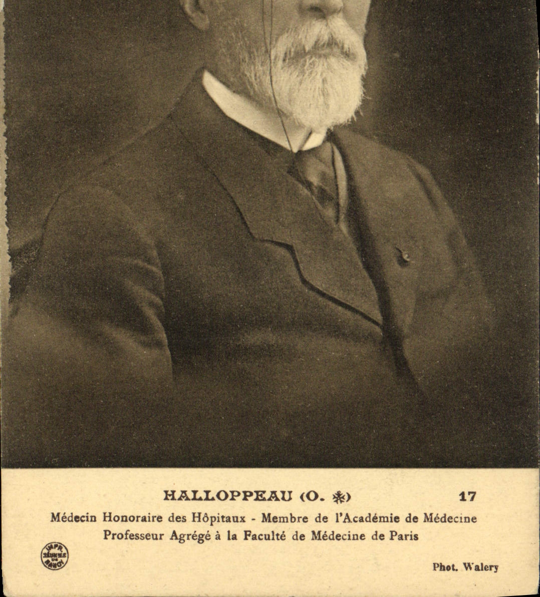 Hallopeau (O.) — Médecin Honoraire des Hôpitaux, Membre de l'Académie de Médecine de Paris — Phot. Walery n°17