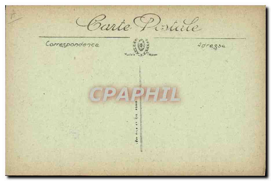 Chambre d'officier supérieur — Hôpital de l'Écosse — Clinique du Dr H. Honnet, 7 rue de la Chaîse, Paris — Verso