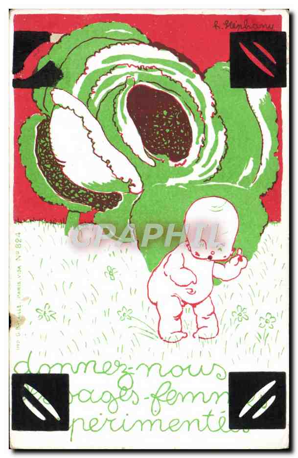 CPA Sages femme Enfant Bebe Chou