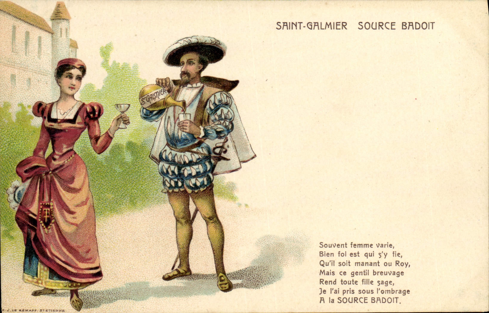 Saint-Galmier — Source Badoit — P. J. de Rénaff, Stettienne