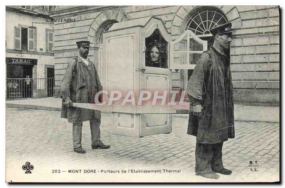 Mont-Dore - Porteurs de l'Établissement Thermal — M.T. — n°202