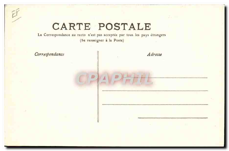 Mont-Dore - Porteurs de l'Établissement Thermal — M.T. — n°202 — Verso