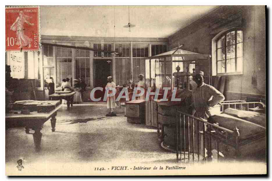 Vichy — Intérieur de la Pastillerie — Éditeur inconnu, n° 1143
