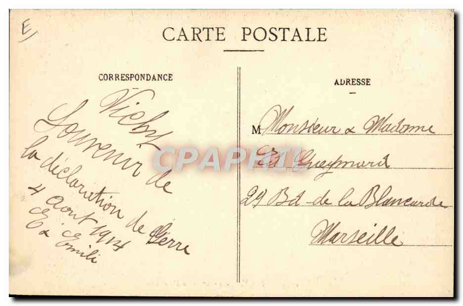 Vichy — Intérieur de la Pastillerie — Éditeur inconnu, n° 1143 — Reverso