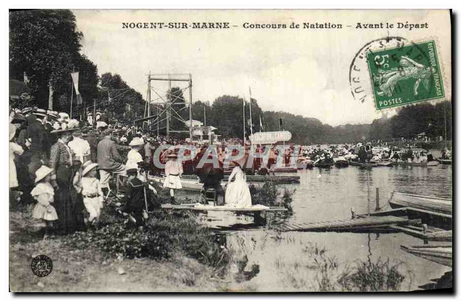 Nogent-sur-Marne — Concours de Natation — Avant le Départ