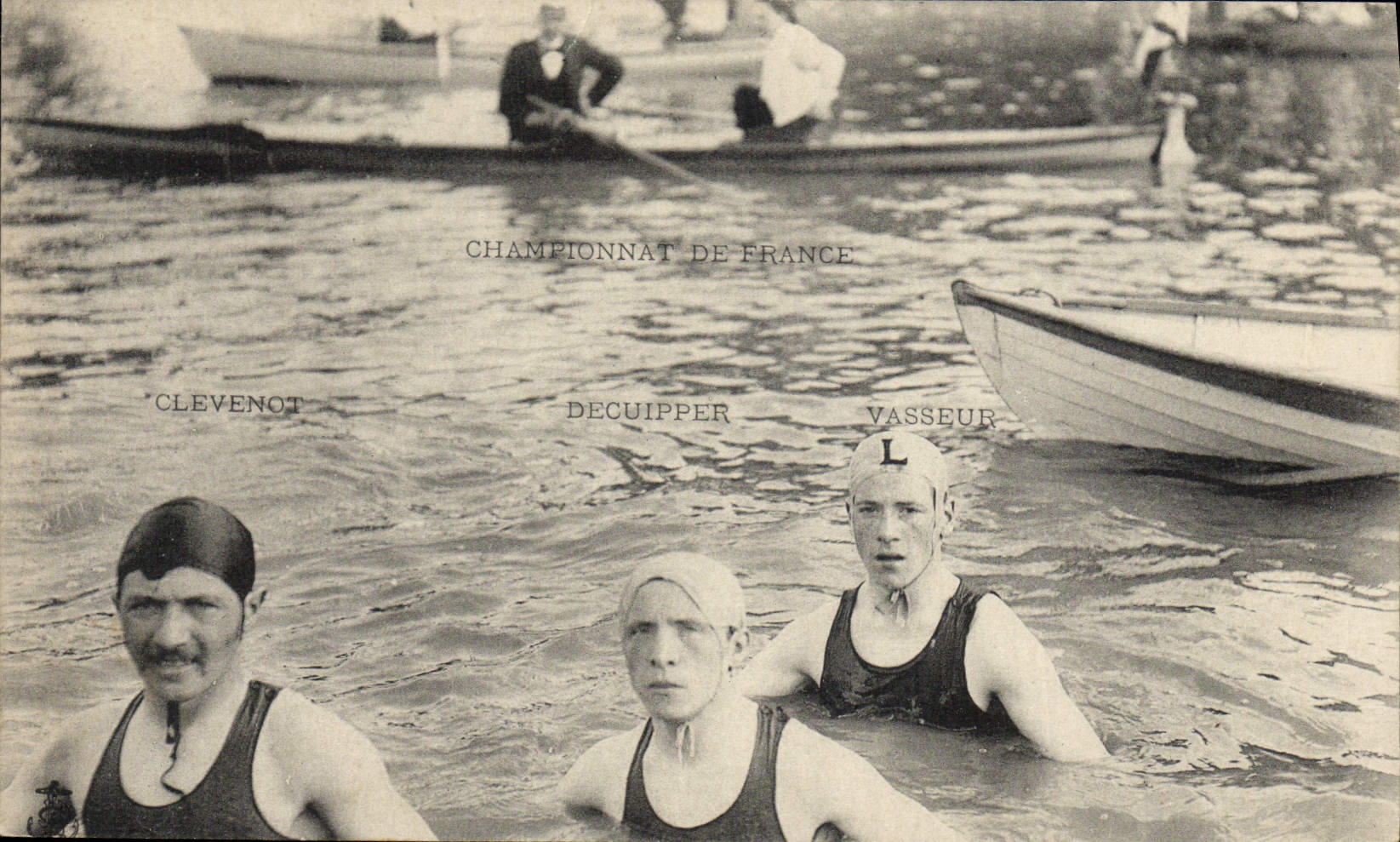 CPA Championnat de France Clevenot Decuipper Vasseur Natation