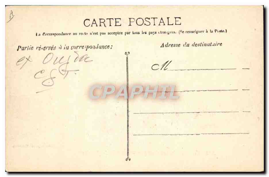 CPA Bateau Paquebot Cie Generale Transatlantique La ville de Naples  — Verso