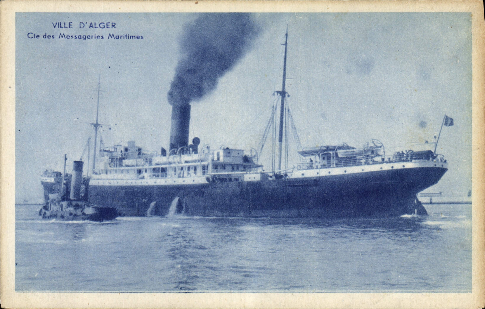 Ville d'Alger — Cie des Messageries Maritimes — éditeur CPAPHIL