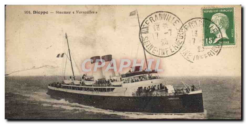 CPA Bateau Paquebot Dieppe Steamer Versailles