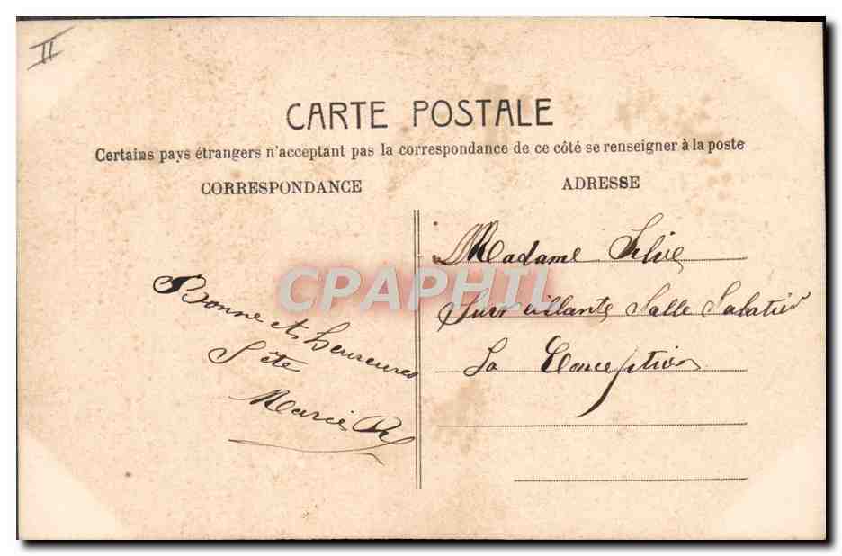 CPA Prenom Marie — Rückseite