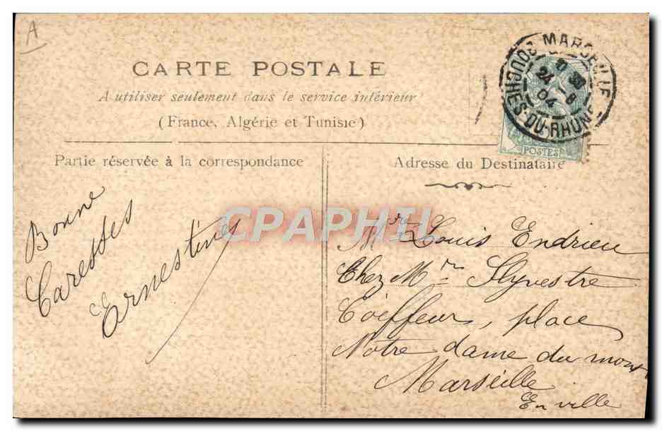 CPA Prenom Louis — Rückseite