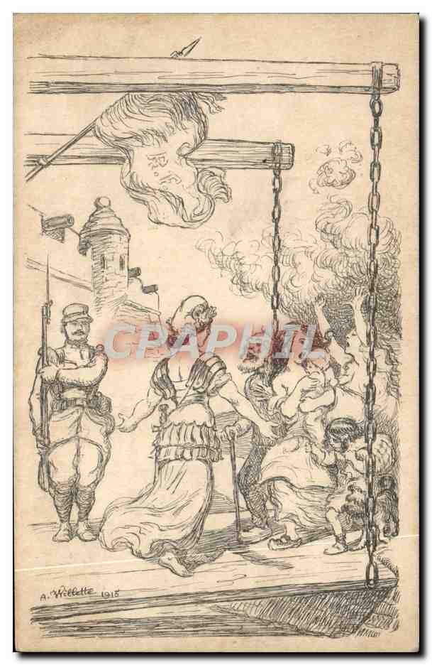 CPA Fantaisie Illustrateur Marianne Militaria Willette