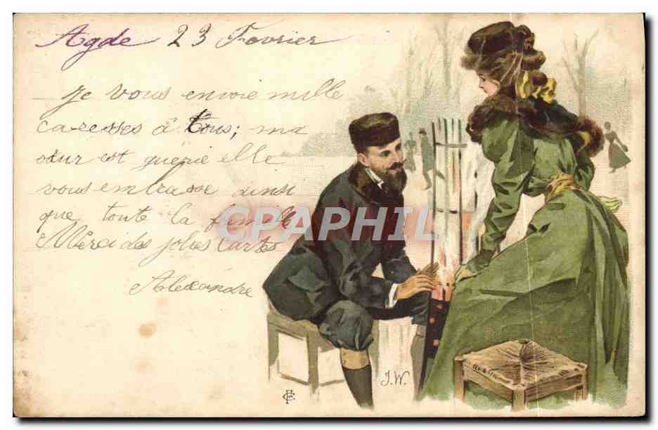 CPA Fantaisie Illustrateur Femme