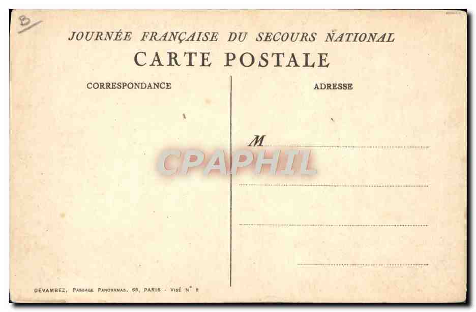 Sujet historique — exécution d'une femme et d'un enfant — dessin d'A. Willette 1915 — Reverso