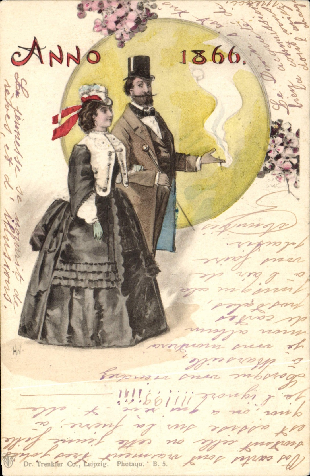 CPA Fantaisie Illustrateur Anno 1866 Femme Folklore