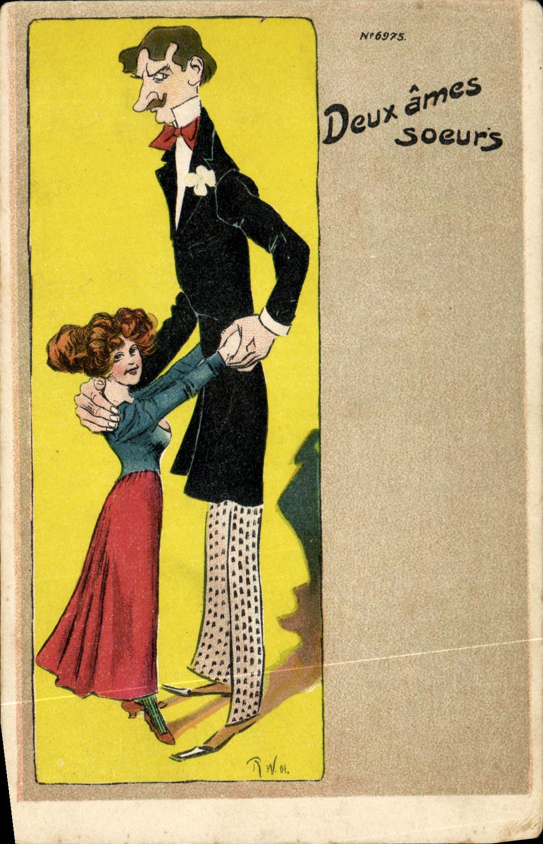 CPA Fantaisie Illustrateur Femme Deux ames soeurs 