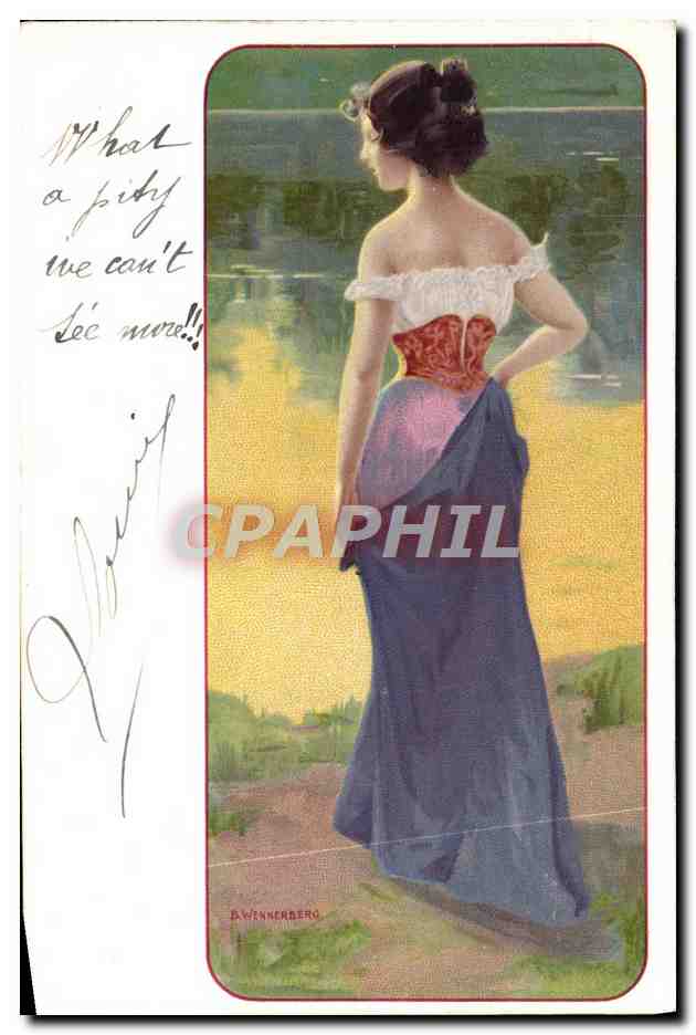 CPA Fantaisie Illustrateur Femme Wennerberg