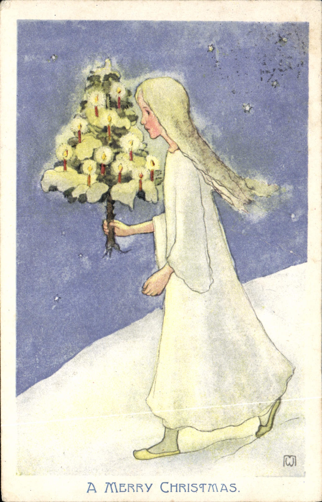 CPA Fantaisie Illustrateur Enfant Noel