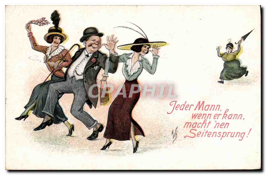 Danse et plaisanterie — Jeder Mann, wenn er kann, macht 'nen Seitensprung! — éditeur W.S.+S.B. n°57