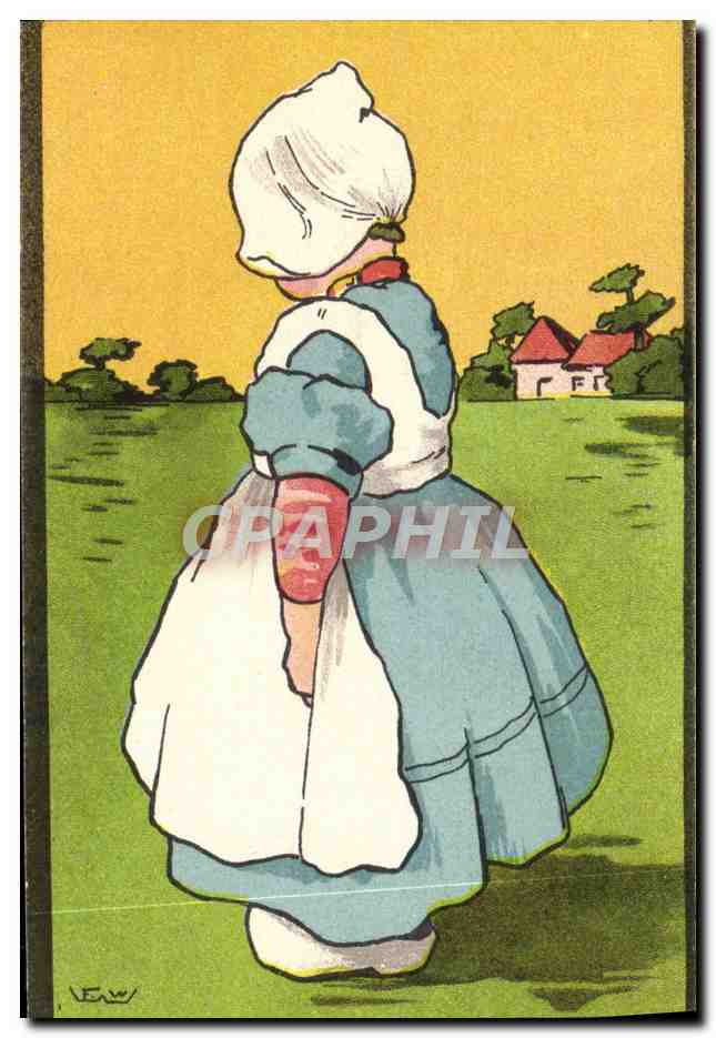 CPA Fantaisie Illustrateur Enfant Pays-Bas