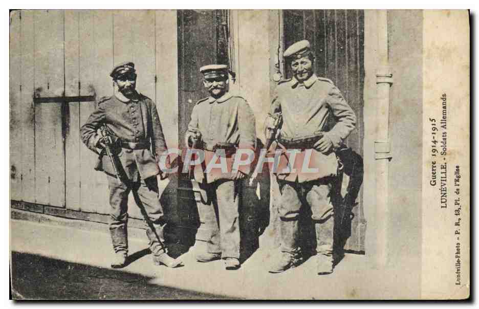 Soldados alemanes en Luneville — Guerra 1914-1915 — Luneville-Photo, P. Ma, 49, Plaza de la Iglesia