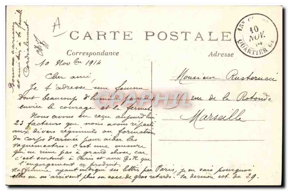 Soissons — Madame Macherey, la valorosa Donna di Francia — Phot-Express — Verso