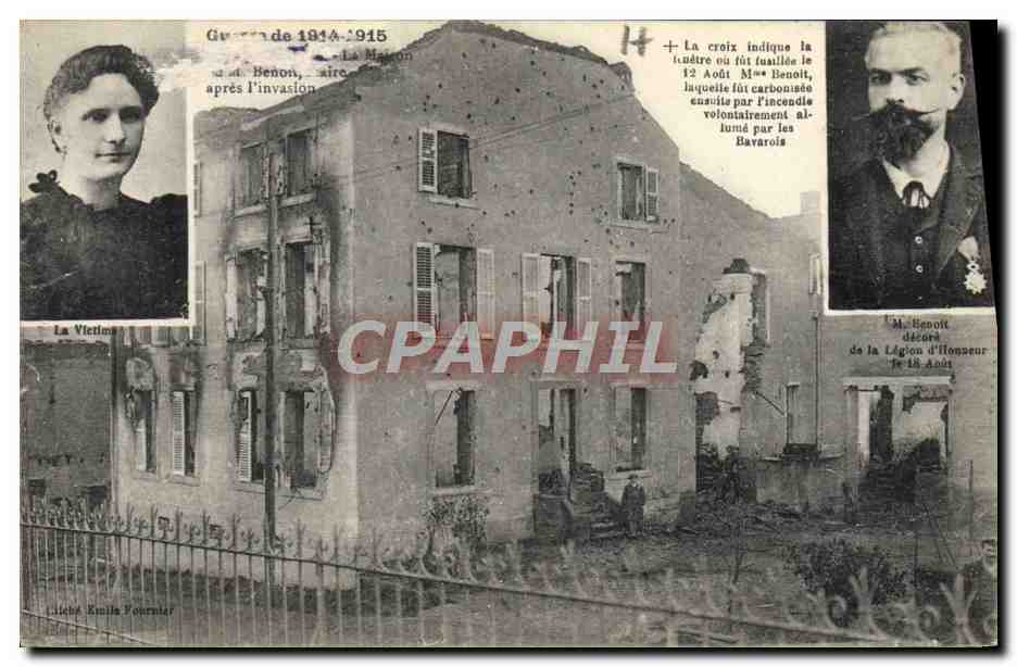 La Maison de Benoît à Benon — détruite par les Bavarois — éditée par Emile Fournier