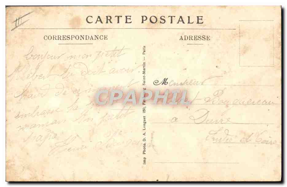 CPA Militaria Honneur au 354eme Regiment d'infanterie  — Rückseite