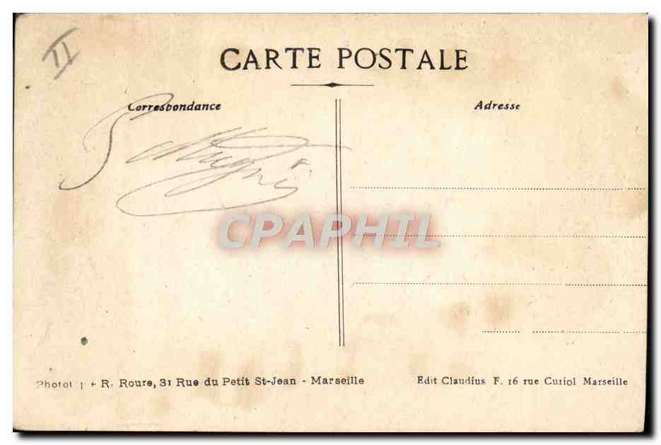 CPA Militaria Signy l'abbaye Le 6eme bataillon colonial du Maroc s'abritant contre le feu de l'artillerie allemande  — Rückseite