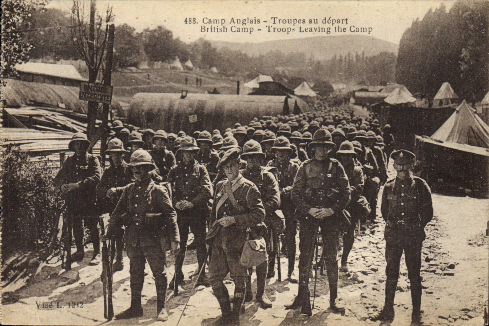 Camp Anglais - Troupes au départ - Visé L. 1342