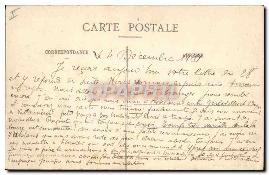 CPA Militaria Batterie allemande pres du cimetiere d'Herimenil obus abandonnes — Rückseite